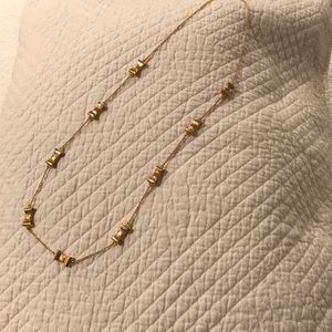Kate Spade gold bow long necklace